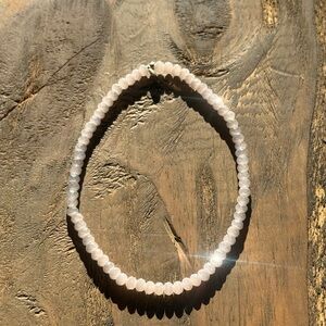 Soft Pink Beaded Ankle Bracelet